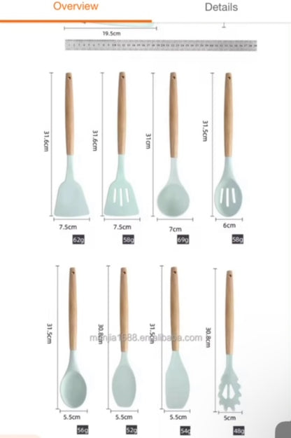 Silicone Kitchen Utensil Set